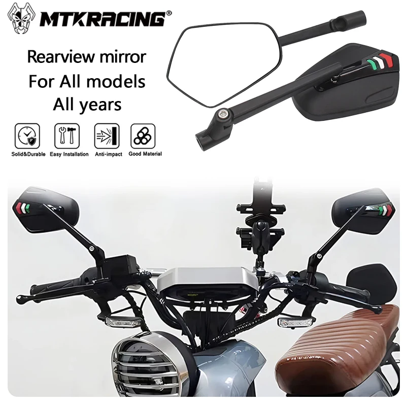 

Зеркало заднего вида MTKRACING для всех моделей, все годы, детали для мотоциклов, модифицированное зеркало заднего вида, отражатель для мотоцикла