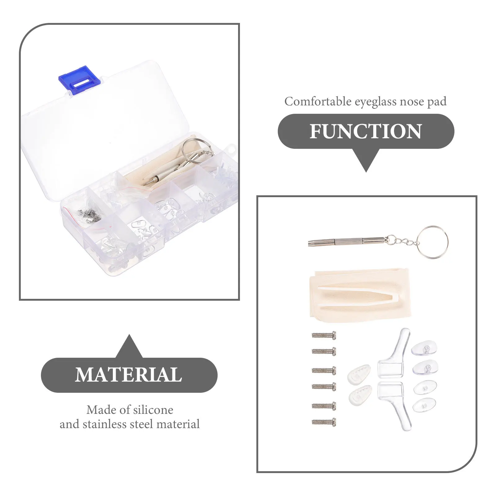 Multifunction Silicone Nose Pads Eye Glasses Eyeglass Cushions Silica Gel Repair