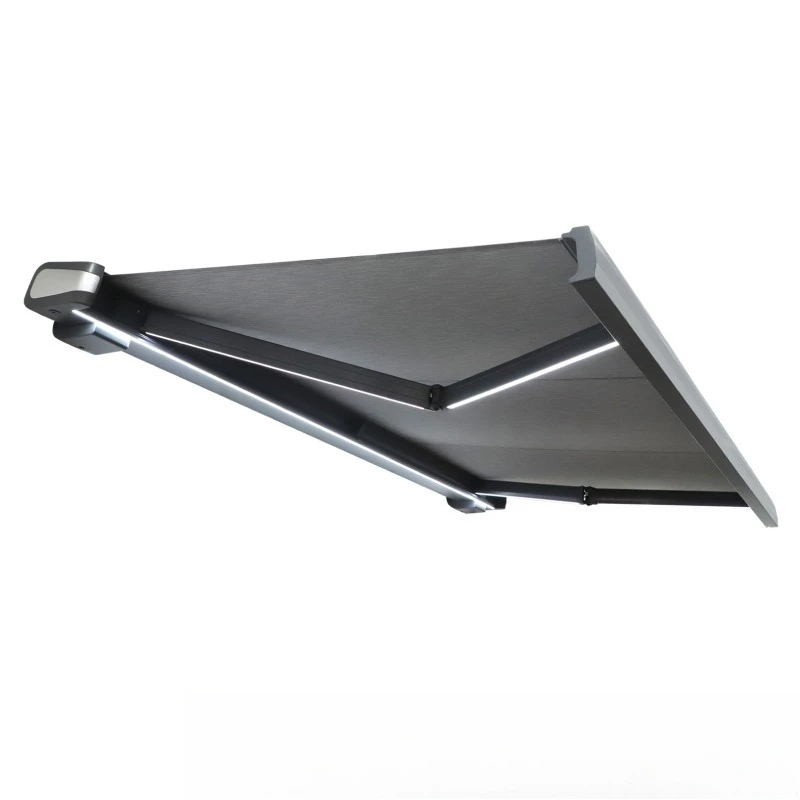 Heavy duty full box automatic retractable awning outdoor terrace intelligent shrinkage awning villa balcony retractable canopy