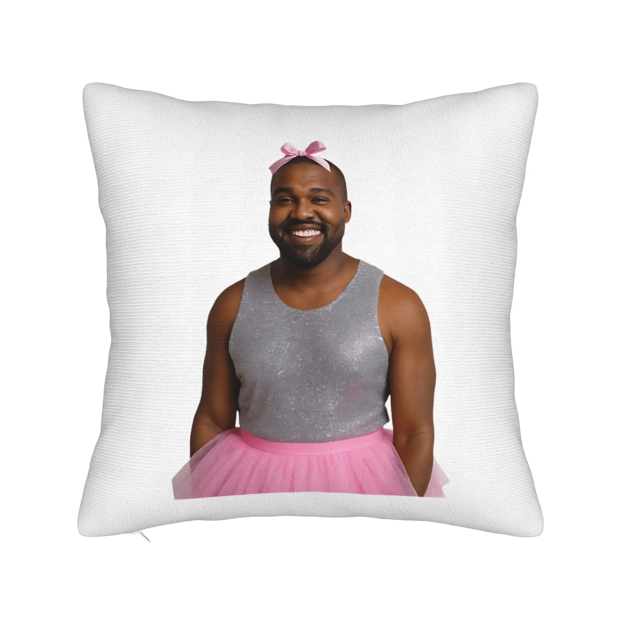 Funny Kanye West Meme Ballerina Pillow Cover  Funny Pillow Case For Sofa Car Home Decor Print Pillowcases Gift Idea
