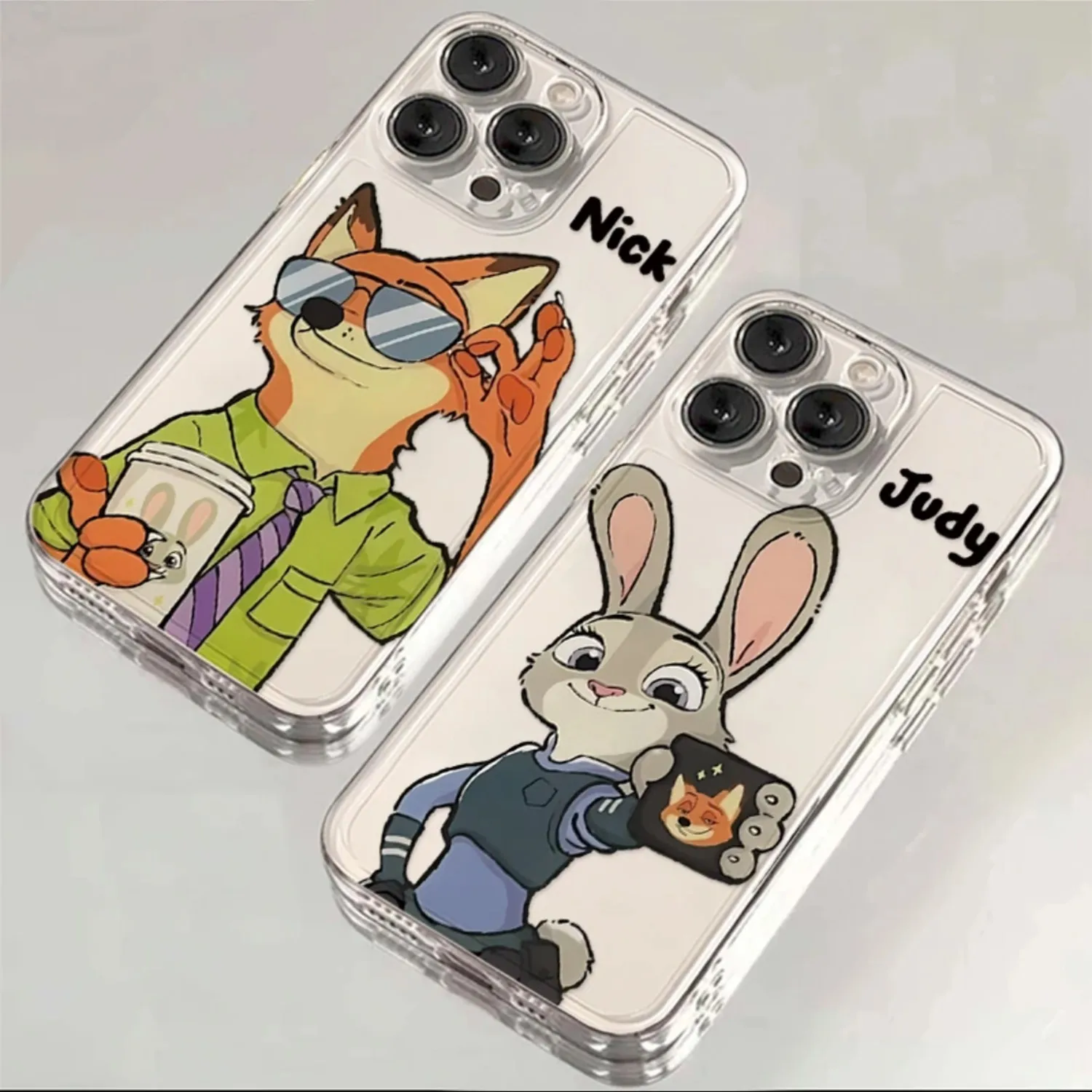 Disneys Zootopia Nick Judy Phone Case For VIVO Y28 V30e Y75 Y03 Y36 Y100 Y17s Y76 Y22s Y16 Y50 Y21 Y20 V29 V23e V21e 5G Cover