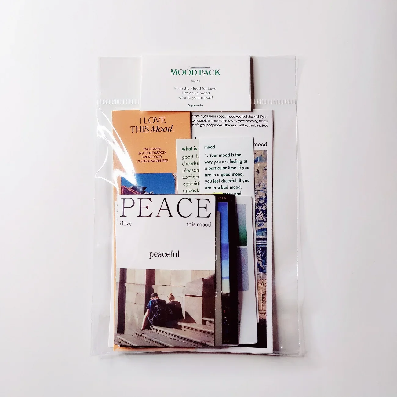 الكورية Moodpack نفس النمط مذكرات ملصقات OAB ملصق حزمة الجملة موضوع المواد الزخرفية ملصق Ins اللوازم المكتبية