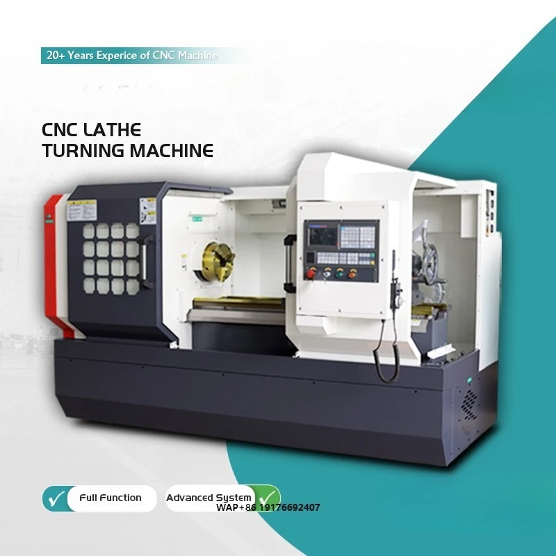 China Precision 2 Axis CK6140 Automatic Horizontal Flat Bed Price Metal Turning Work CNC Lathes Machine for Metal
