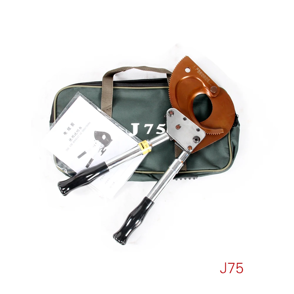 J75 Hand Mechanical Ratchet Cable Knife Tool Copper Aluminum Cable Semiconductor Cable Knife
