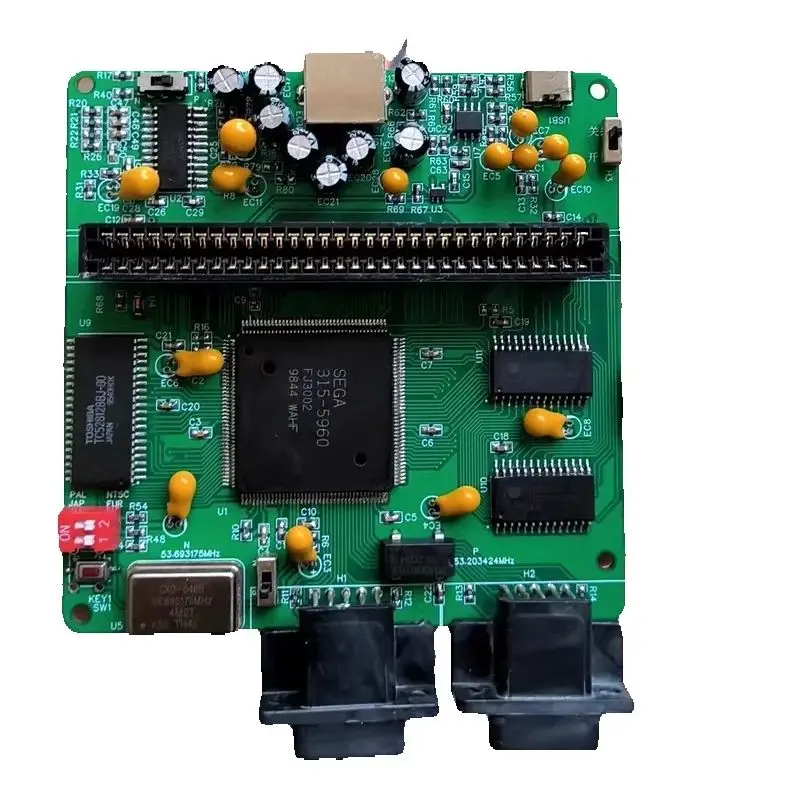 Seg MD game console remake board supports Saturn game console video line RGBS S terminal AV output Supports N system