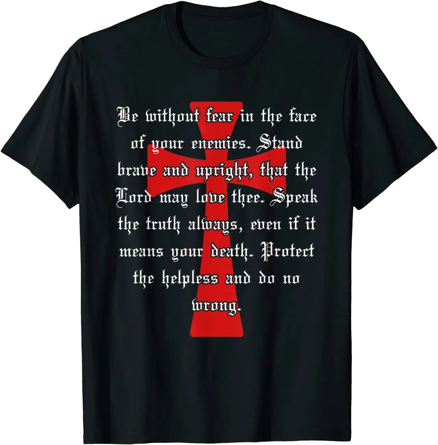 Crusader Christian Cross Knights Templar Code T-Shirt New 100% Cotton O-Neck Summer Short Sleeve Casual Mens T-shirt Size S-3XL