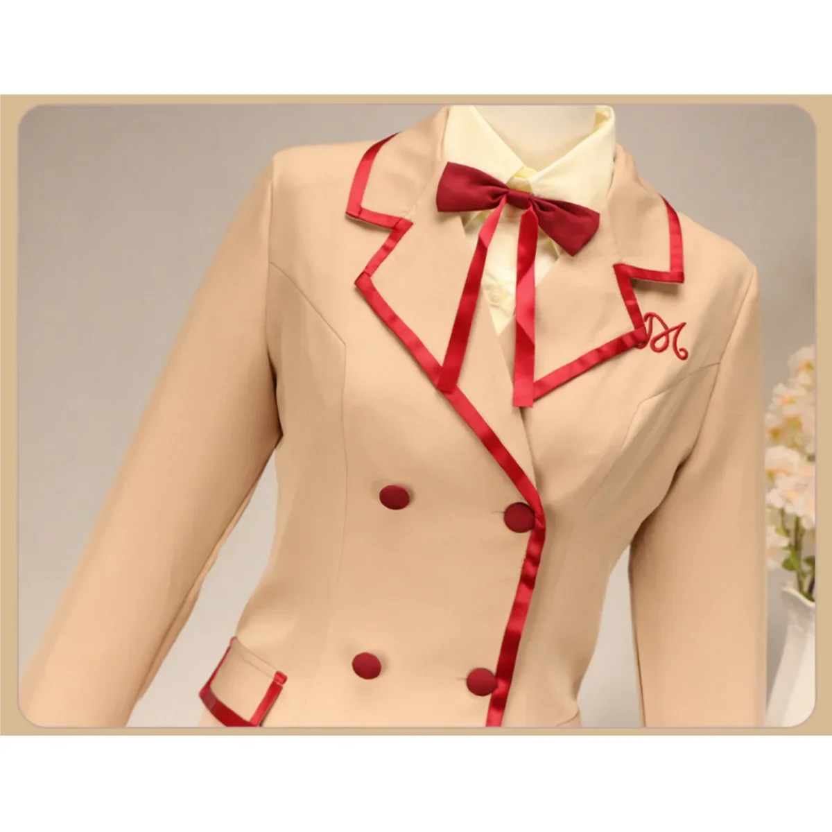 Anime Yumeiro Patissiere Amano Ichigo Cosplay Costume Japan South Korea JK School Uniform Coffee Color Coat Woman Campus Suit