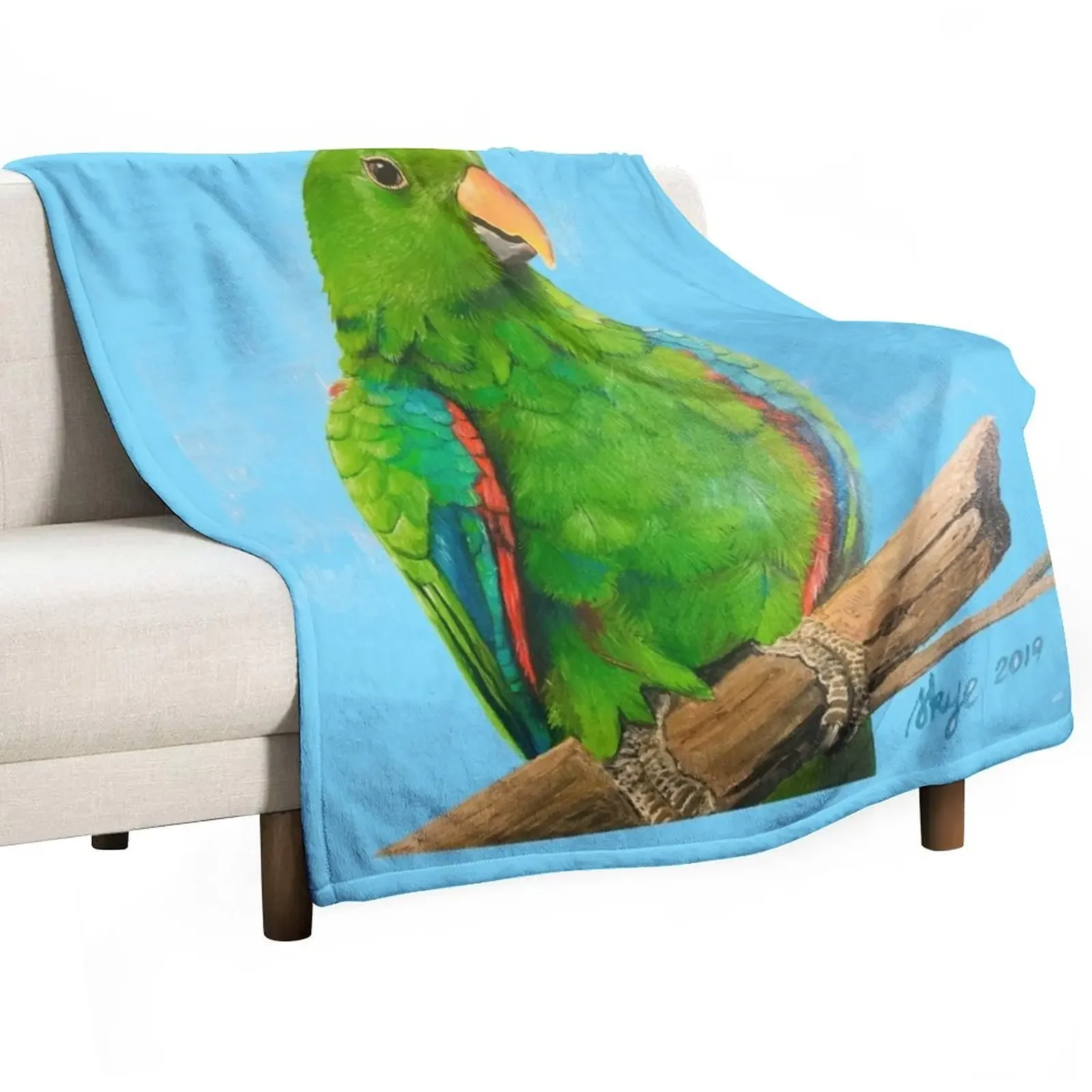 Eclectus Throw Blanket Warm Loose Blankets