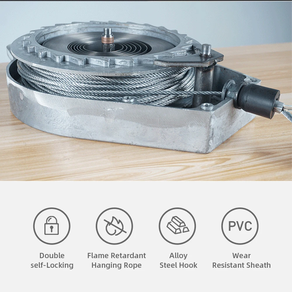 Fall Protection Device Fall Arrester Speed 3m/10m Difference Heavy Duty Cargo Elevator Crane Self-Locking Airborne Fall Arrestor