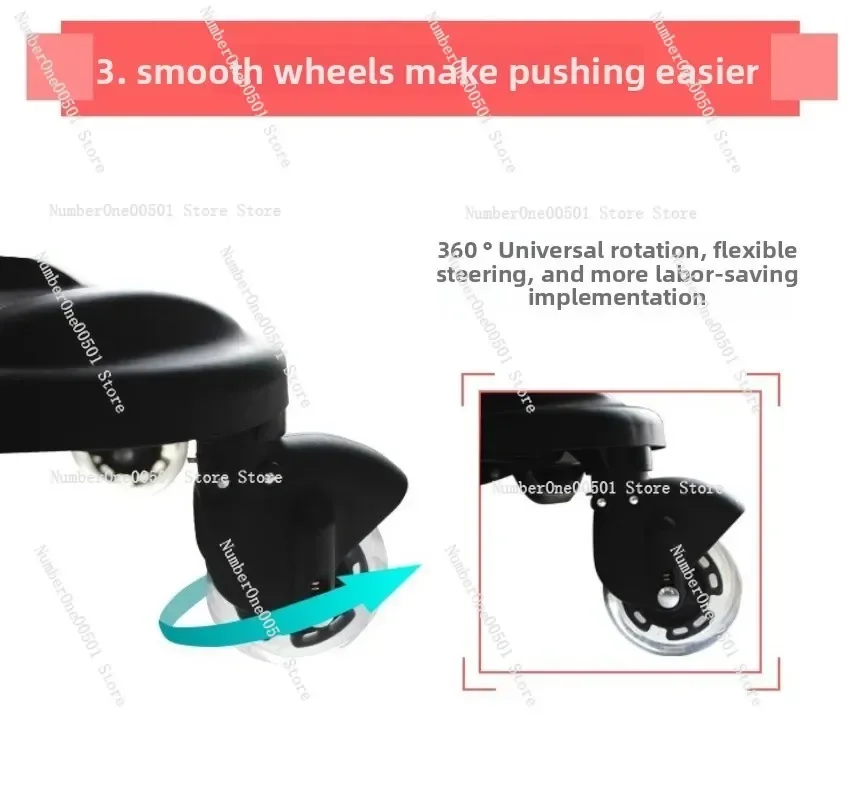 Double Stroller Accessories Universal Footrest for Twins Baby Carriage Travel Seat Add-on