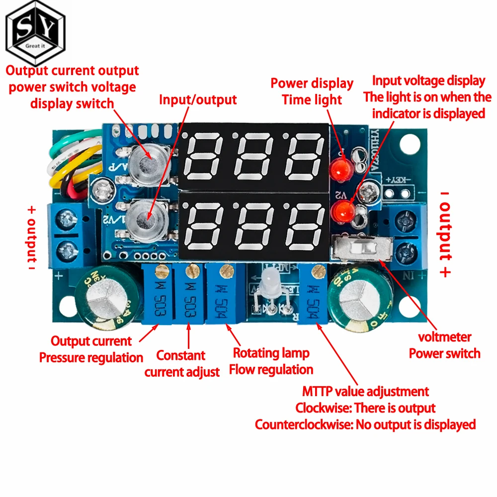 Controlador De Carga Solar MPPT 5A – Regulador DC-DC Step Down Para Baterías Litio O Plomo-Ácido (Carga CC/CV Digital)