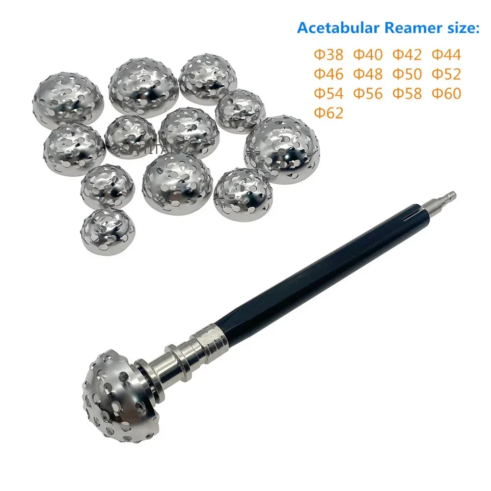 Acetabulum Reamer Orthopedic Shaft Shells Orthopedic Hip Joint Surgeries Acetabular Burnishing Multifunction Hand Tool Set
