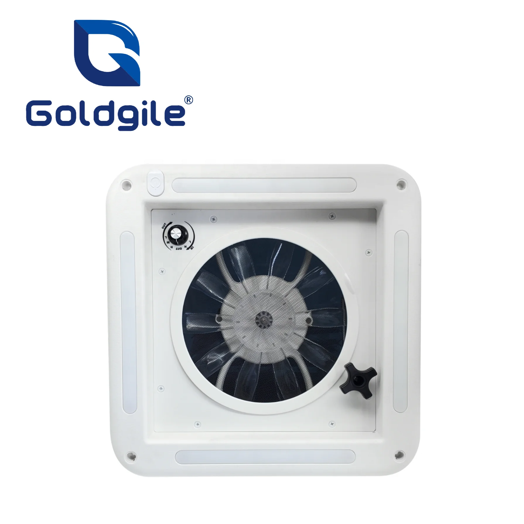 Goldgile RV New Design Roof Vent Fan With LED Light
