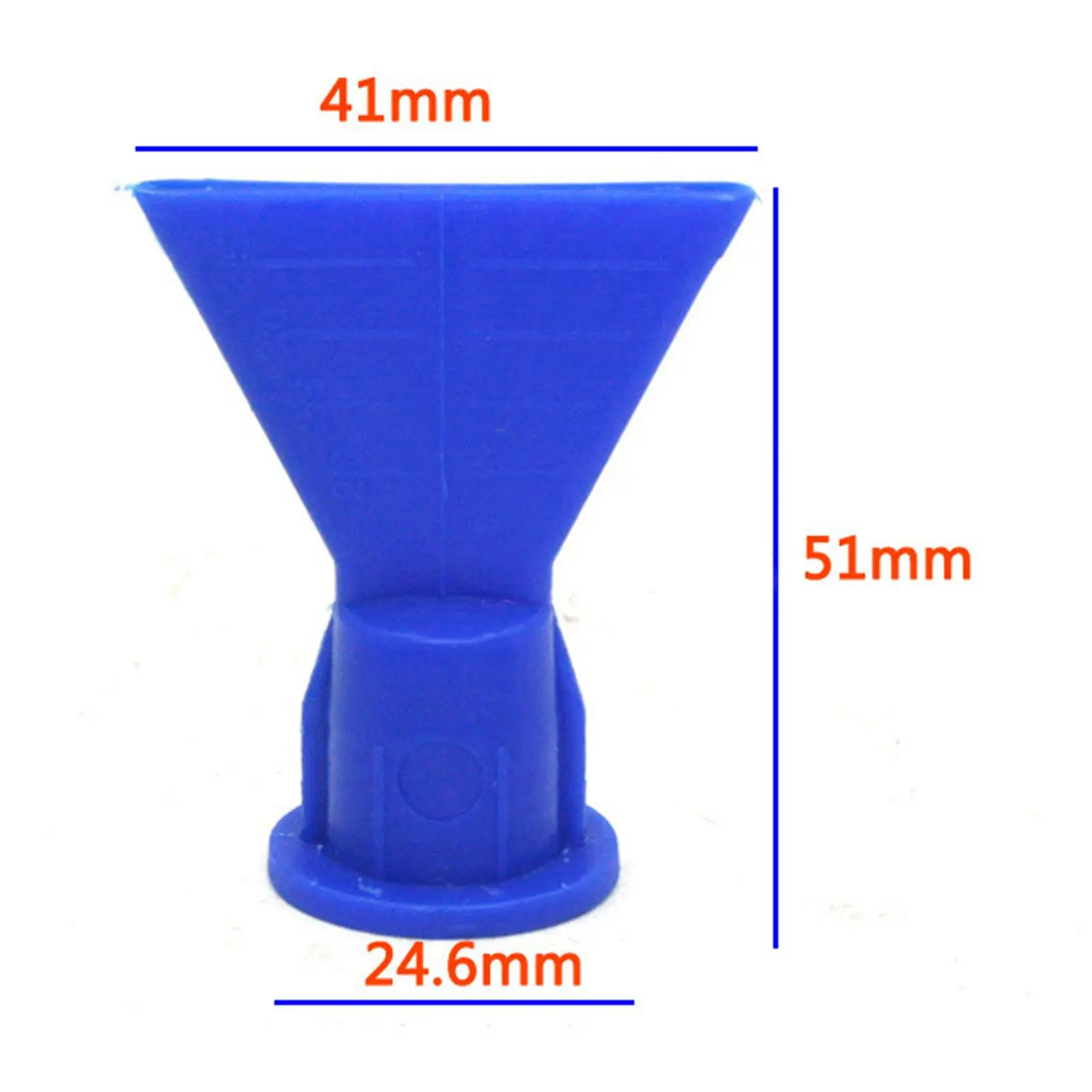 Set of 10 Wave Shape Cone Nozzle Spray Tip ABS for Cartridge