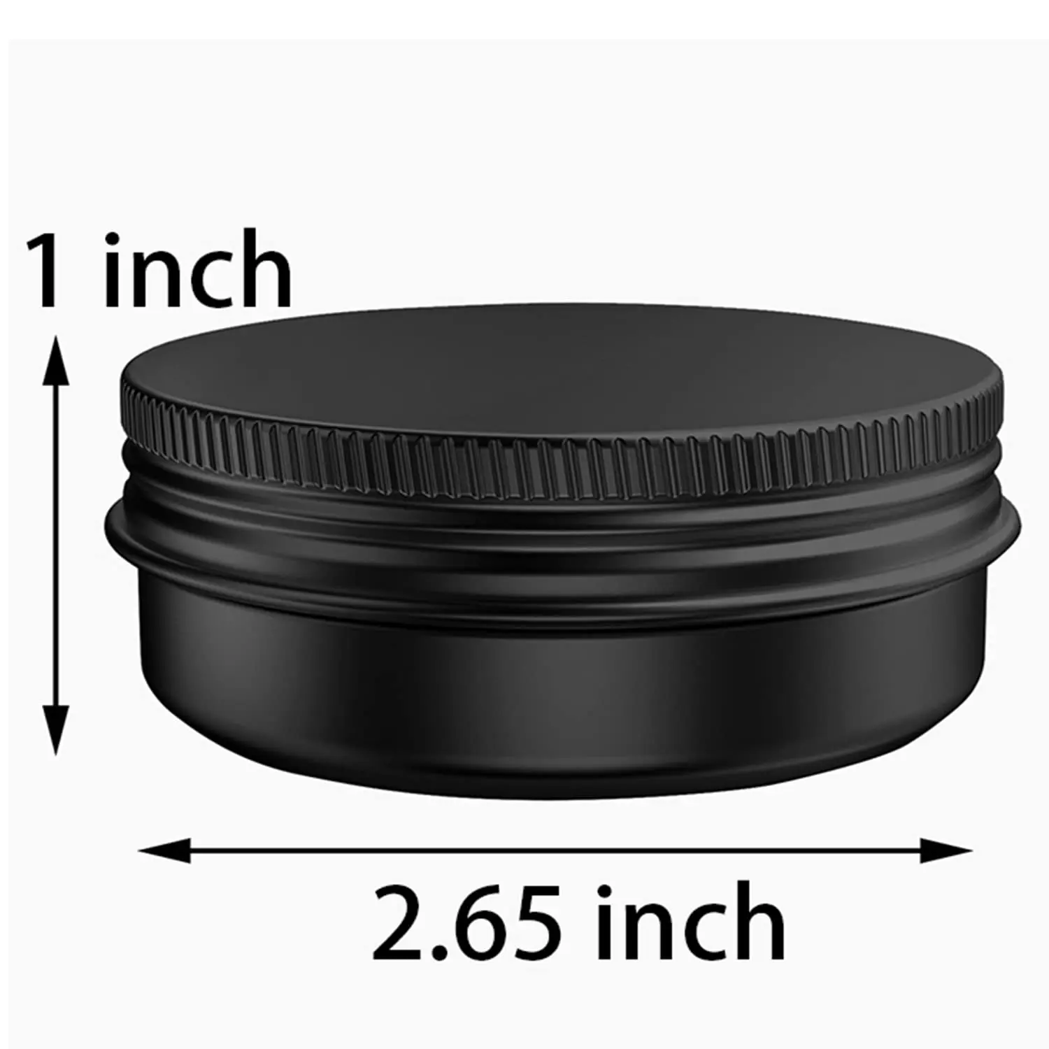 20 Pcs 2 Ounce Aluminum Tin Jars Containers Leak Proof Cosmetic Tin Jars Containers Round Screw Lids for Cosmetic, Salves