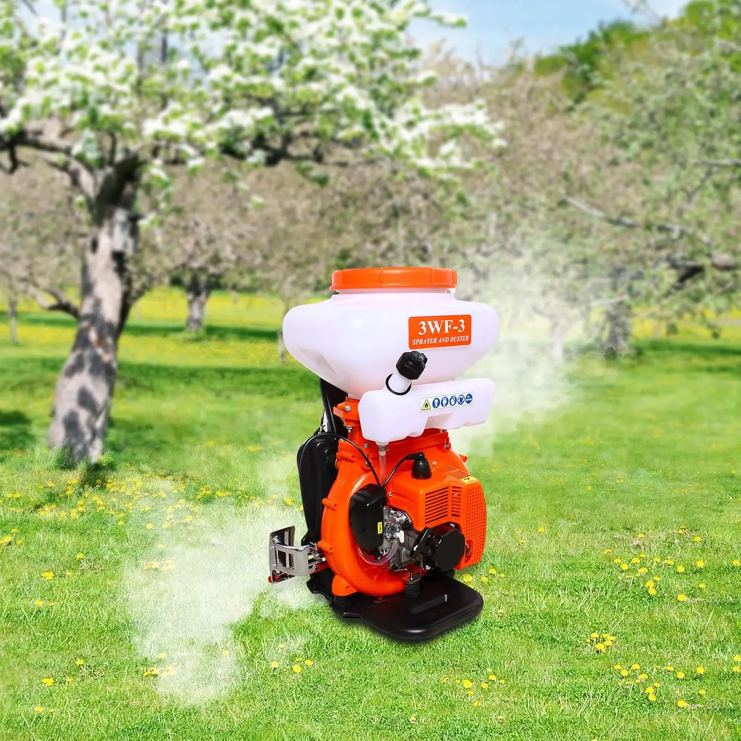 3WF-3 Gasoline Powered Engine Fogger Sprayer Leaf Blower with 14L Tank&Water Pipe for Garden