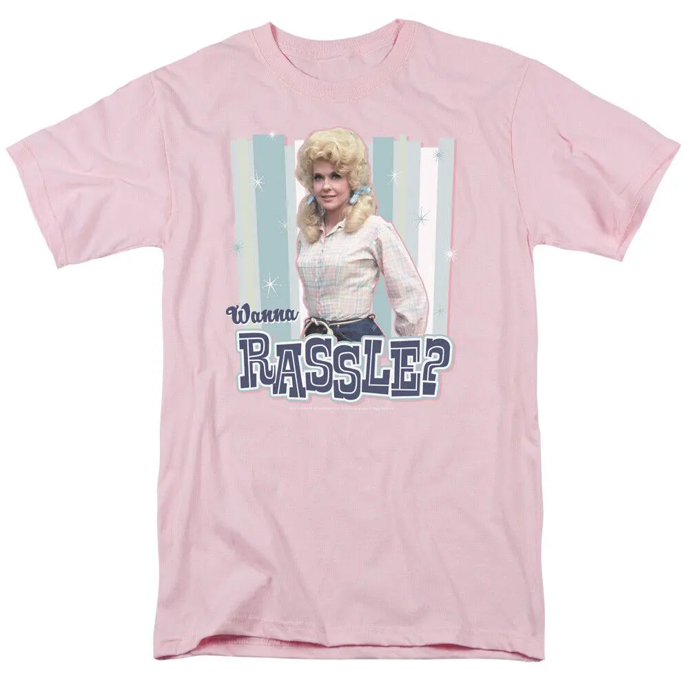 The Beverly Hillbillies Wanna Rassle T Shirt Mens Licensed Classic TV Light Pink