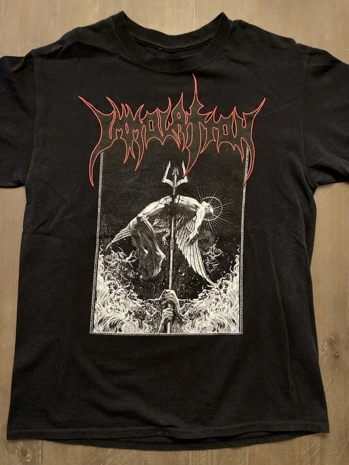 Immolation Band Live On Stage Black T-Shirt Cotton Unisex TT775