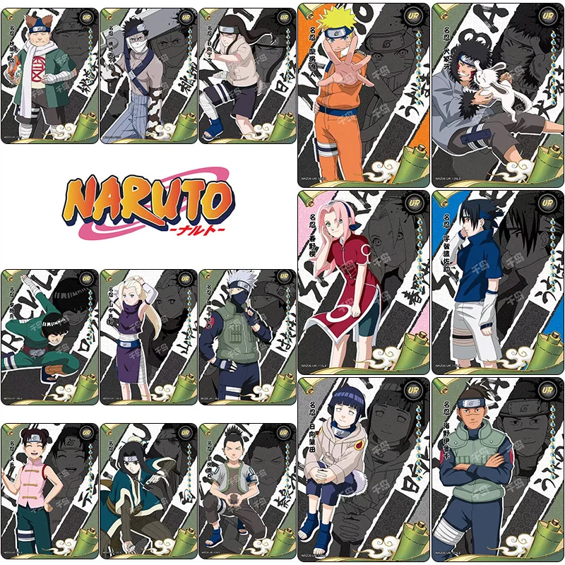 

Naruto Ur Series Sakura Uzumaki Naruto Haruno Anime Characters Bronzing Rare Collection Flash Card Cartoon Toys Christmas Gift