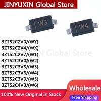 100Pcs BZT52C2V0 WY BZT52C2V4 WX BZT52C2V7 W1 BZT52C3V0 W2 BZT52C3V3 W3 BZT52C3V6 W4 BZT52C3V9 W5 BZT52C4V3 W6 Stock Wholesale