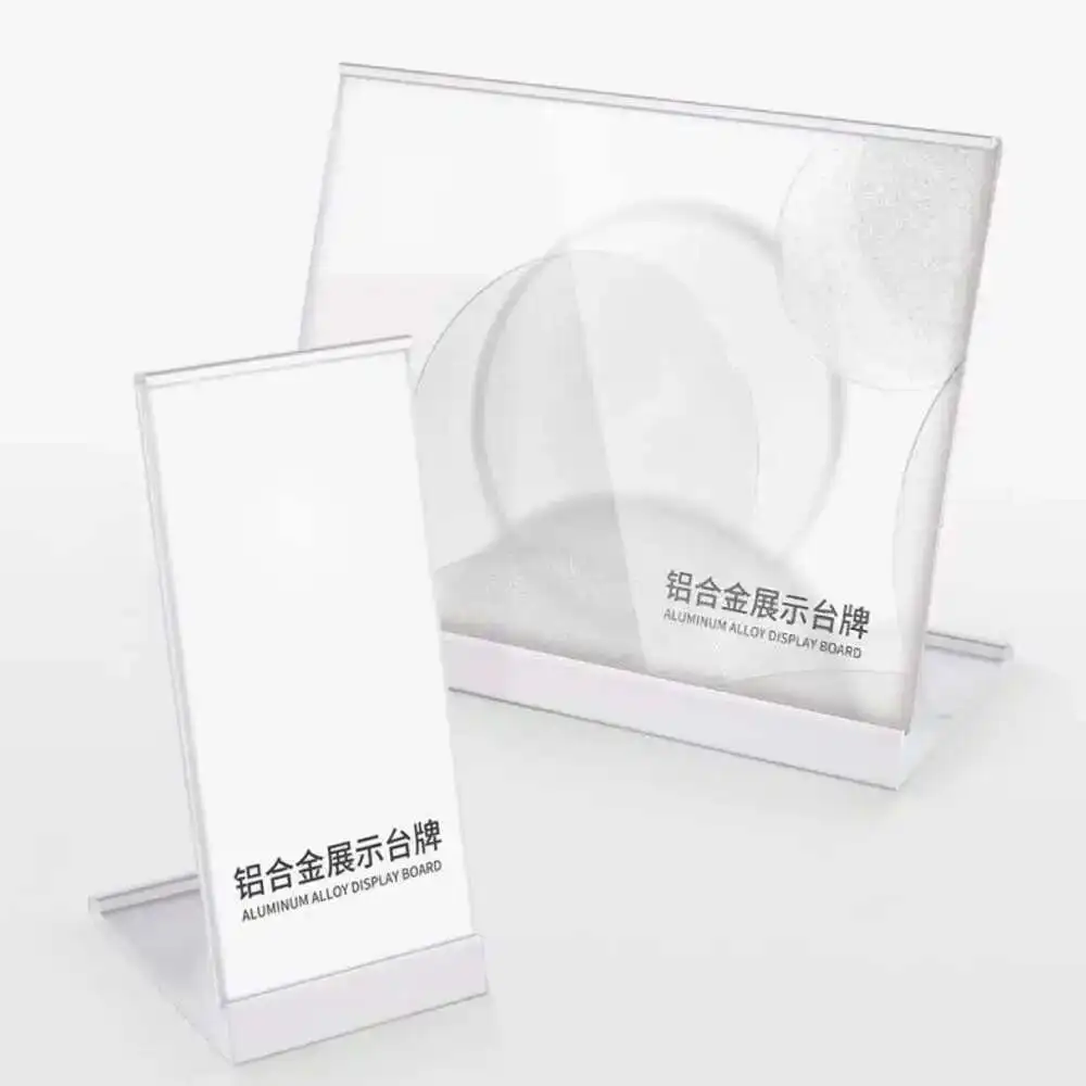 120x150mm Poster Metal Restaurant Coffee Shop Table Sign Advertising Promotion Display Stand Rack