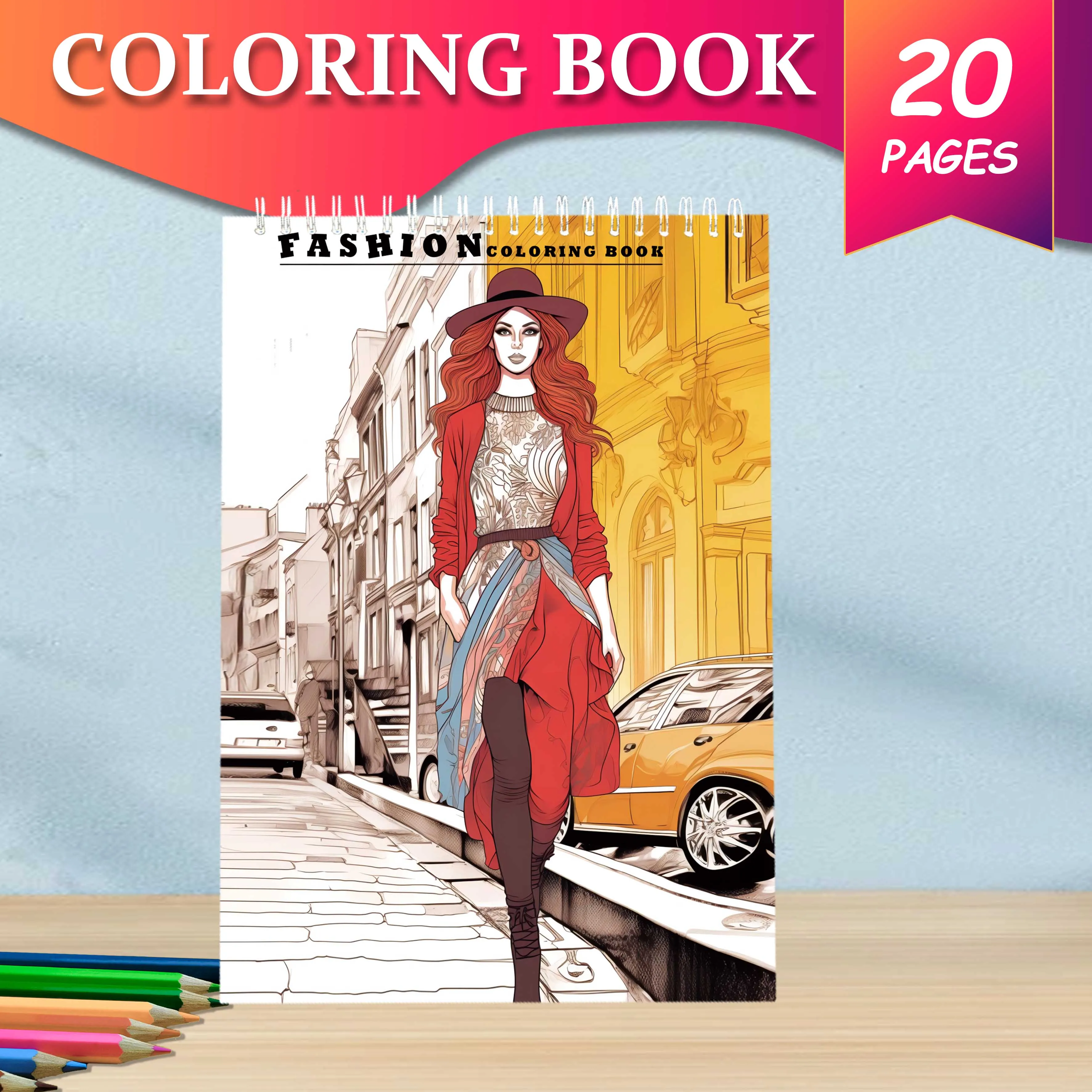 Female Fashion Colouring Book Adult Picture Book Make Designs Of One's Own