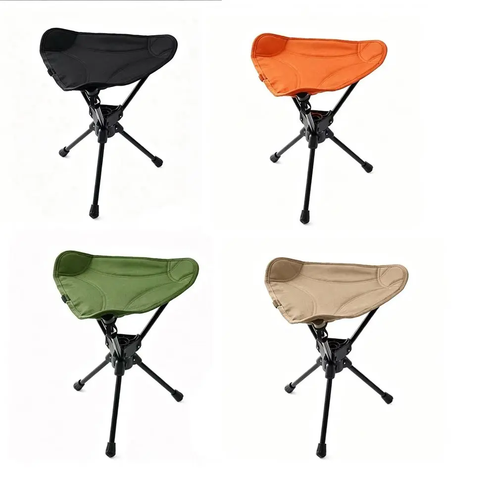 Three Legged Folding Rotating Stool Wear-resistant Foldable Fishing Chair Strong Load-bearing Multifunctional Camping Stool - view 6