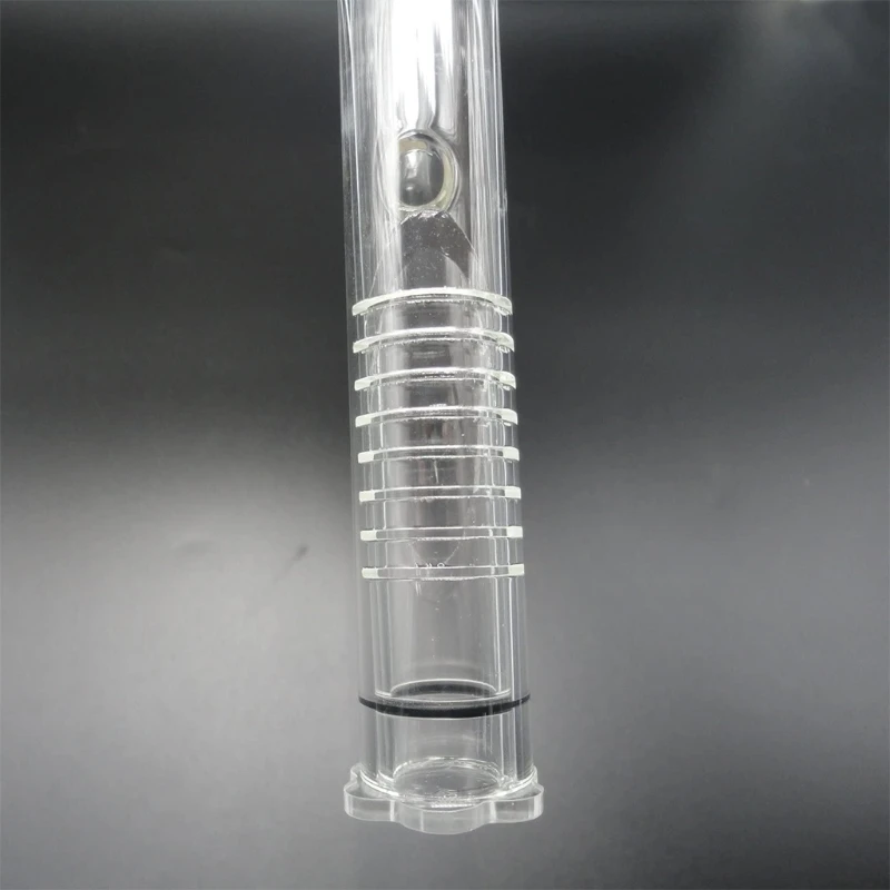 Glass Inflow Lily Pipe with Skimmer Transparent for Aquarium Planted for Tank