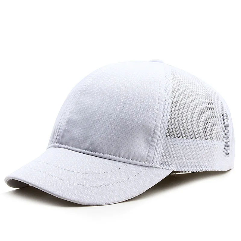 Men\'s Short Brim Fast Dry Baseball Cap Casual Plain Small Brim Mesh Breathable Snapback Caps for Women Bone Gorras Dad Hat