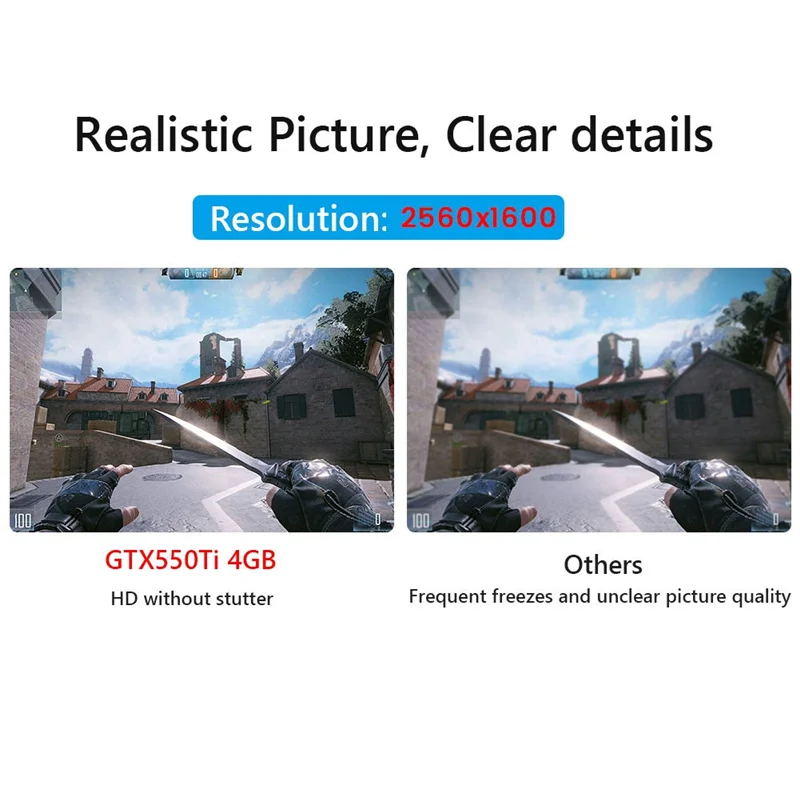 AC56-GTX 550Ti 4GB GDDR5 Computer Graphic Card Gaming Video Cards For PCI-Express 2.0 Computer Separate Game Video Card