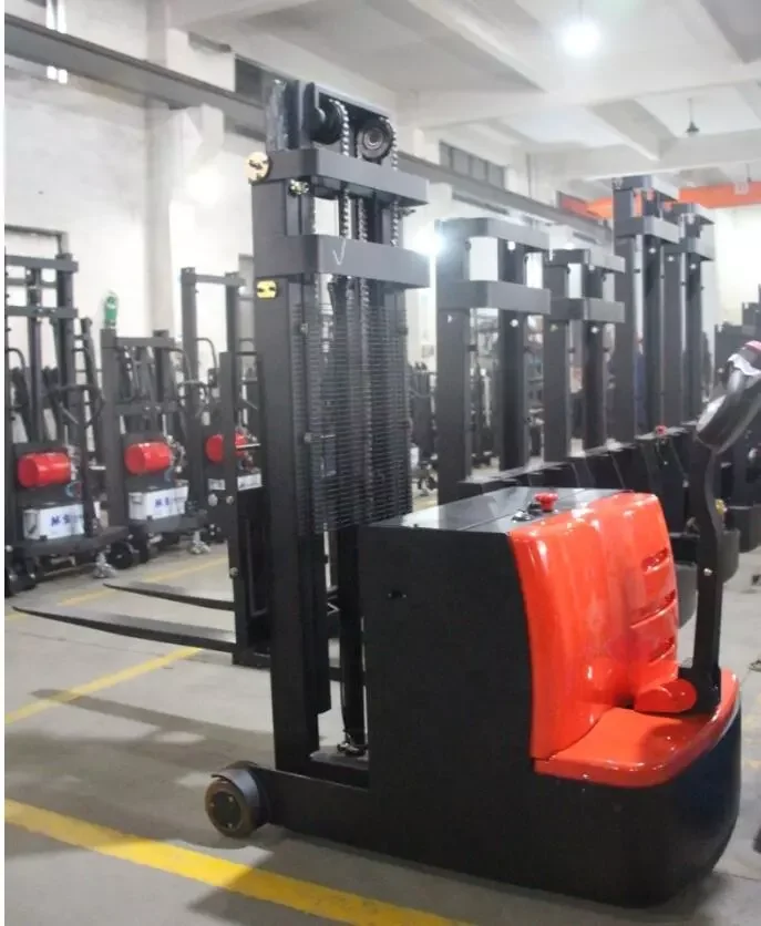 Mini 0.8 t 800 kg Small Walkie Stacker Power Stacker Electric Stacker