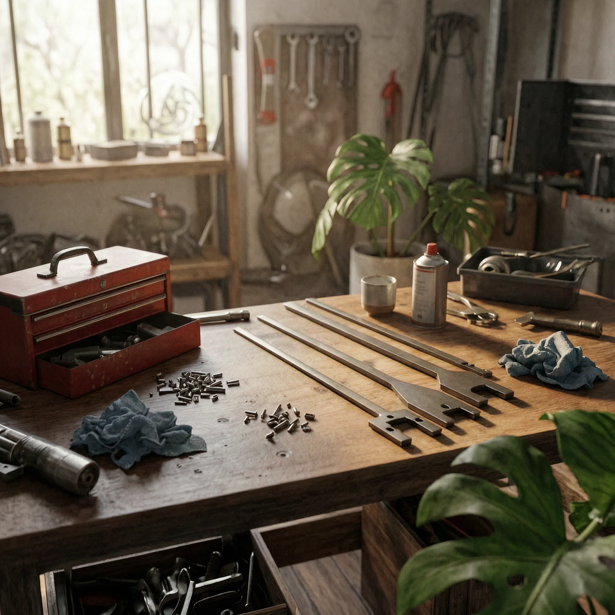 Tools For Garage Workshop - ประแจพัดลมแบบสลิม 4 ชิ้น สำหรับช่างเครื่อง โรงรถ และอู่ซ่อม