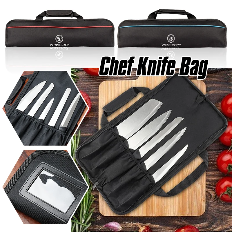Chef Knife Bag Roll Bags Carry Case Bag Large-capacity Kitchen Cooking Portable Backpack Storage Pockets Cutting Tool Storage