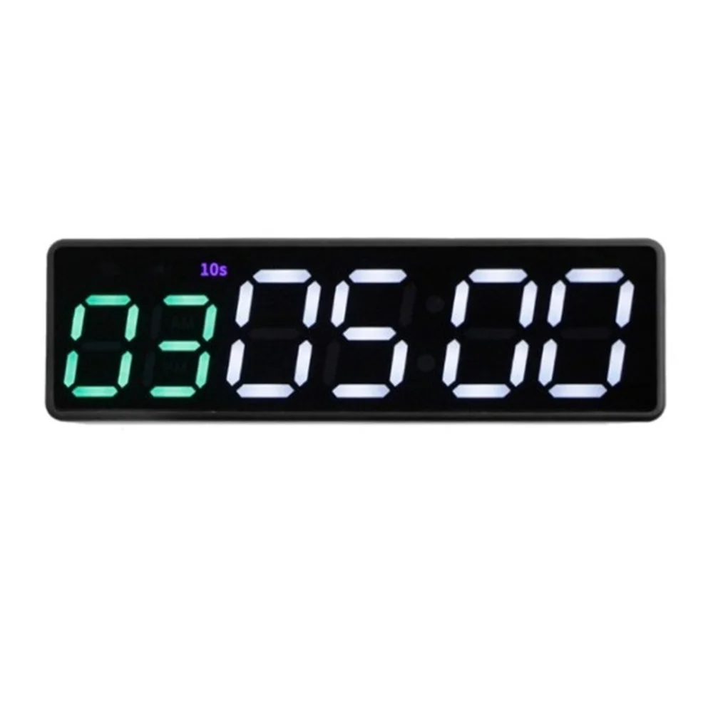 

Portable Gym Timer Interval Timer Workout Fitness Clock Countdown/UP/Stopwatch Magnetic & USB Rechargeable (A)