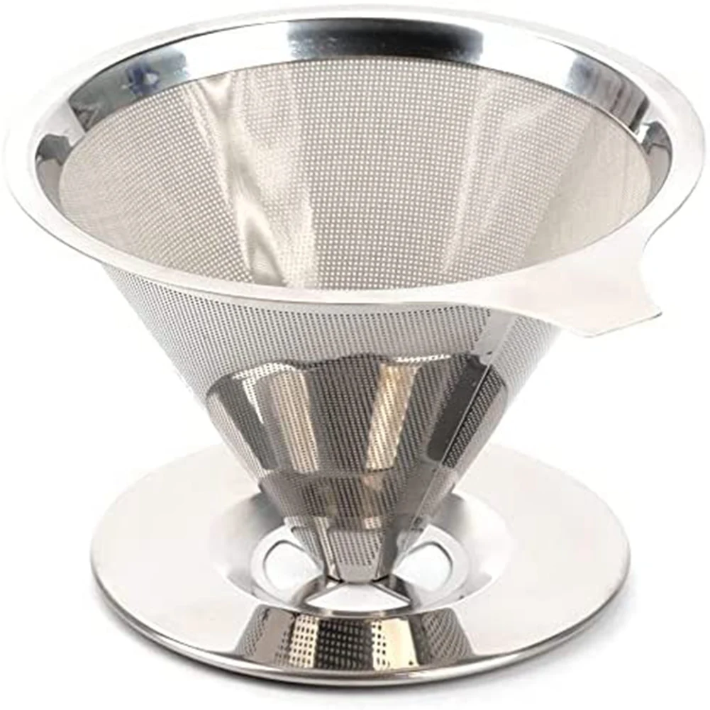 Pour over Coffee Dripper Reusable Drip Cone Coffee Filter Portable Pour over Coffee Maker Home Office Camping