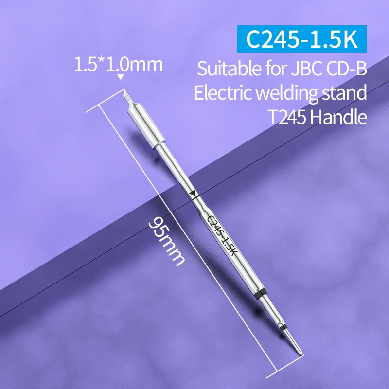 C245 soldering tip for JBC  soldering iron C245-055 789 939 955 1.0K 1.5K SK Compatible with T245 Soldering iron handle