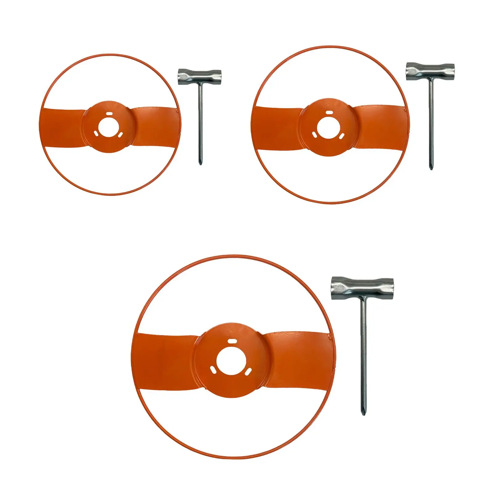 Multifunctional Metal Seedling Protector Plate Replacement for Ground Cutter Lawn Edge Cutter with Easy Install