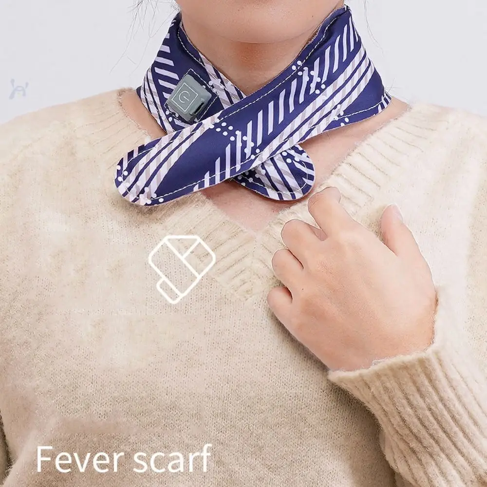 

Adjustable Temperature Electric Heated Scarf USB Charging Folding Neck Warmer Fast Heating 3 Modes Thermal Neckerchief Soreness