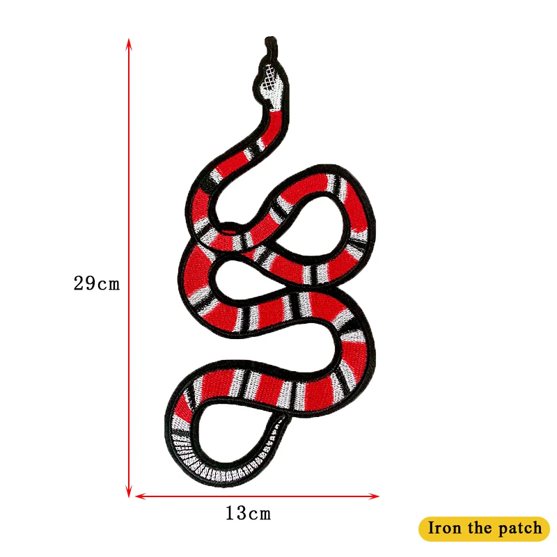 Snake Embroidery Fabric Patch on the Back of Clothes with Large Patch Large Embroidery Patches for Clothes Iron on Patches