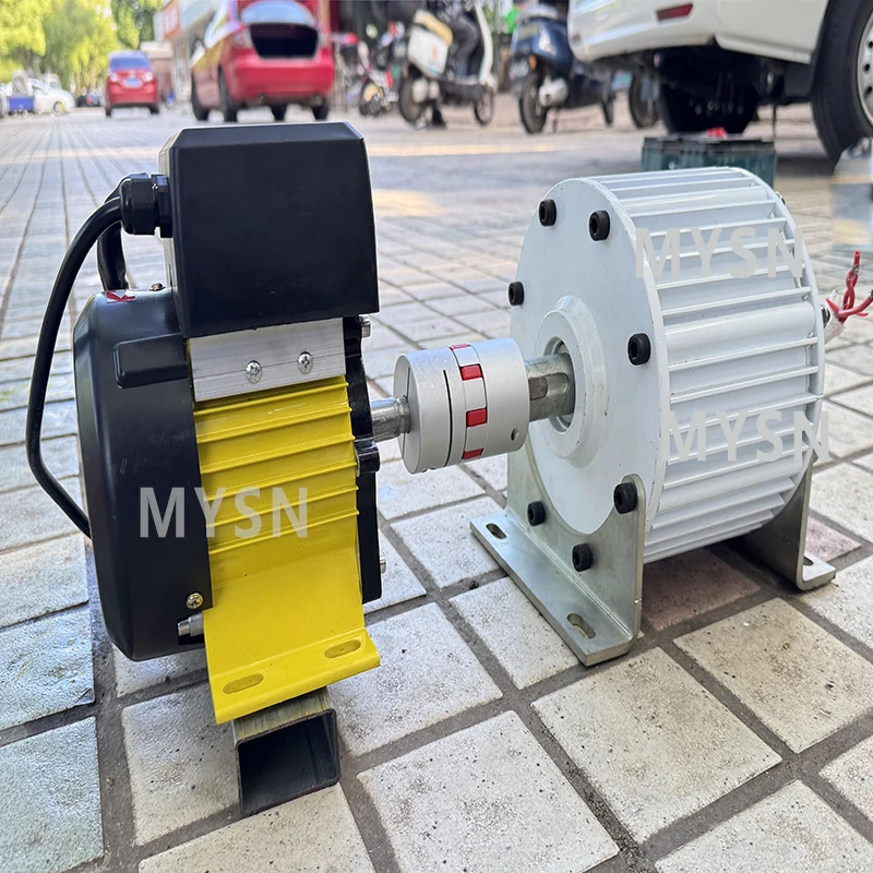 48 فولت 96 فولت 110 فولت 220 فولت 380 فولت مولد 3 المرحلة نظام توليد الطاقة بدون تروس 10KW 30KW مولد المغناطيس الدائم مع محرك تيار مباشر #5