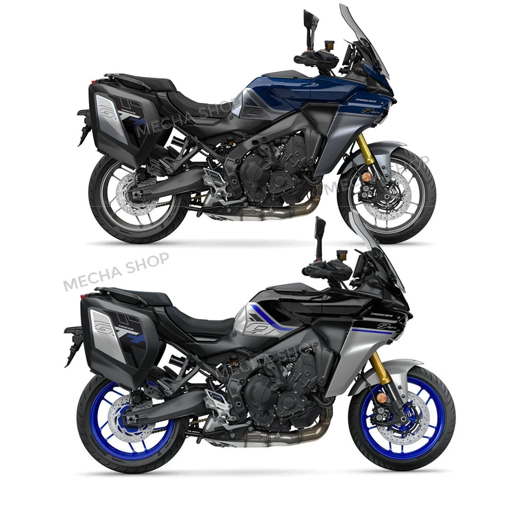 Handguard 3D Stickers for Tracer 9 GT + 2025 Tank Pad Motorcycle Fuel Tank Protective Decal Kit