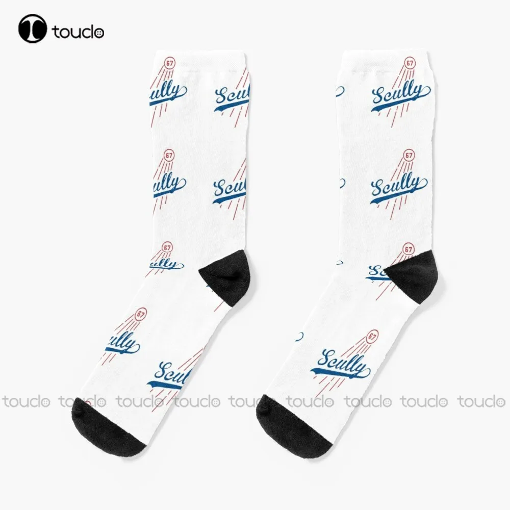 Vin Scully 67 Socks Mens Soccer Socks 360° Digital Print Custom Gift Christmas New Year Gift Creative Funny Socks Halloween New