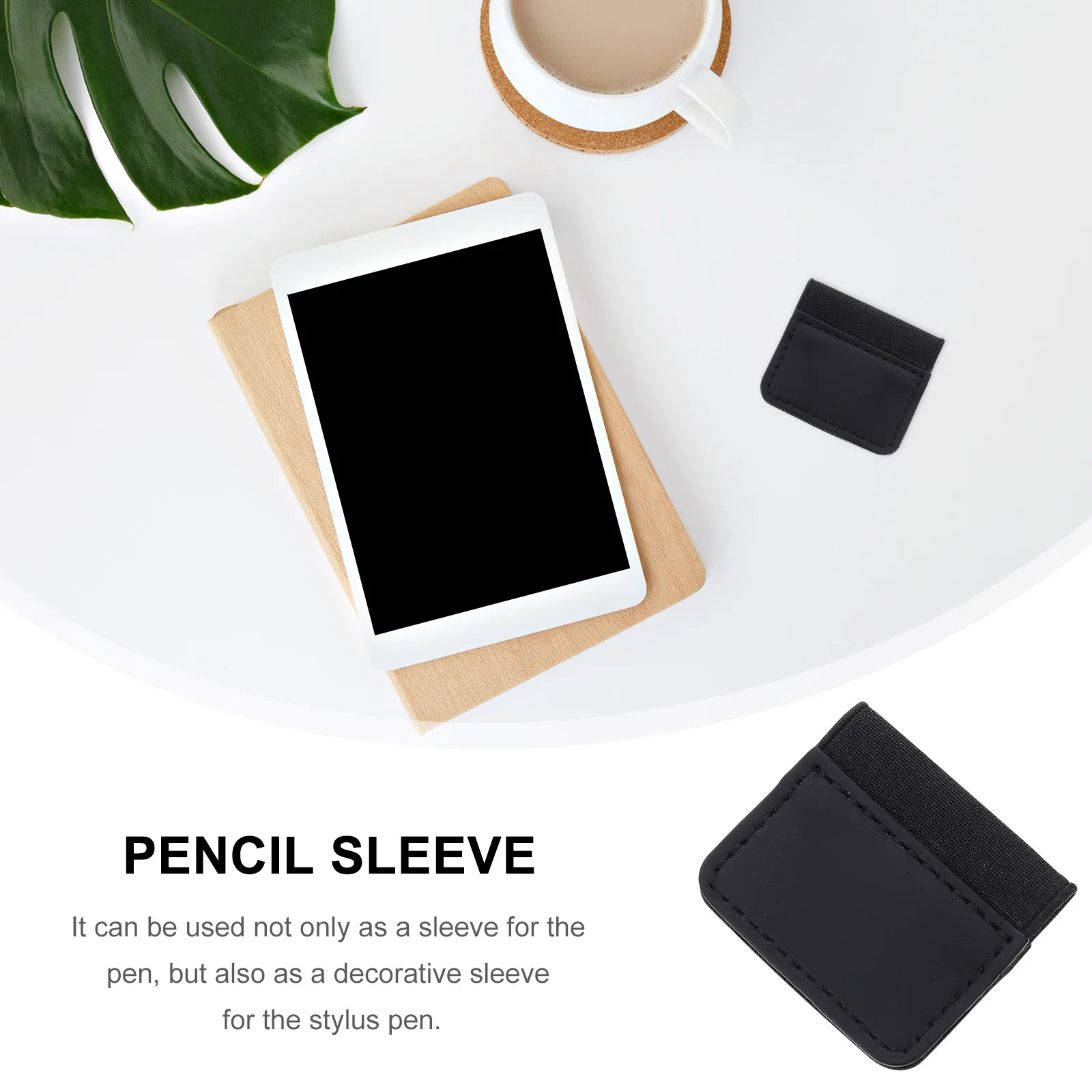 Cubierta de bolígrafo antipérdida, Material de poliéster Pu, pegatina de bolígrafo de diseño Simple para tableta, herramienta de escritura de lápiz de condensador Compatible