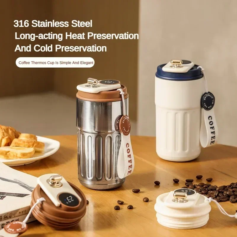 Good Looking 316 Stainless Steel Insulated Coffee Tumbler New Double Wall Portable Travel Water Cup For Men Women Reusable Daily