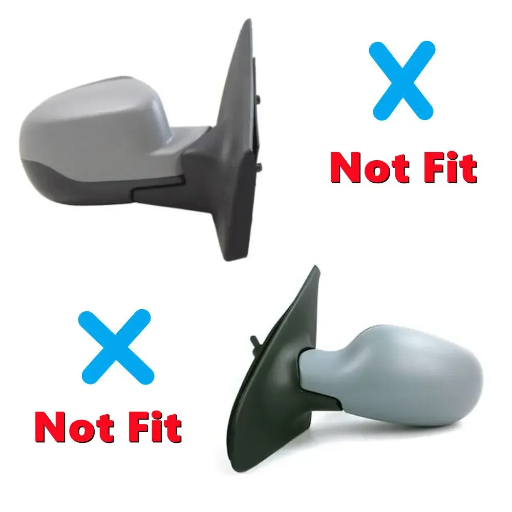 For Renault Clio Campus 2005-2012 Car Accessories Rearview Side Mirror Cover Wing Cap Exterior Door Trim ABS Adhesive Sticker view 3