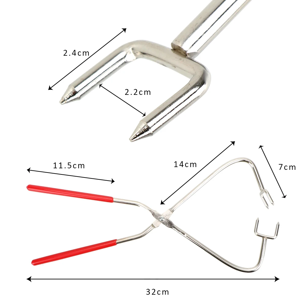 Pliers Pottery Clamp with Plastic Handle Clay Sculpture Tools Hand Tool Stainless Steel Ceramics Tool