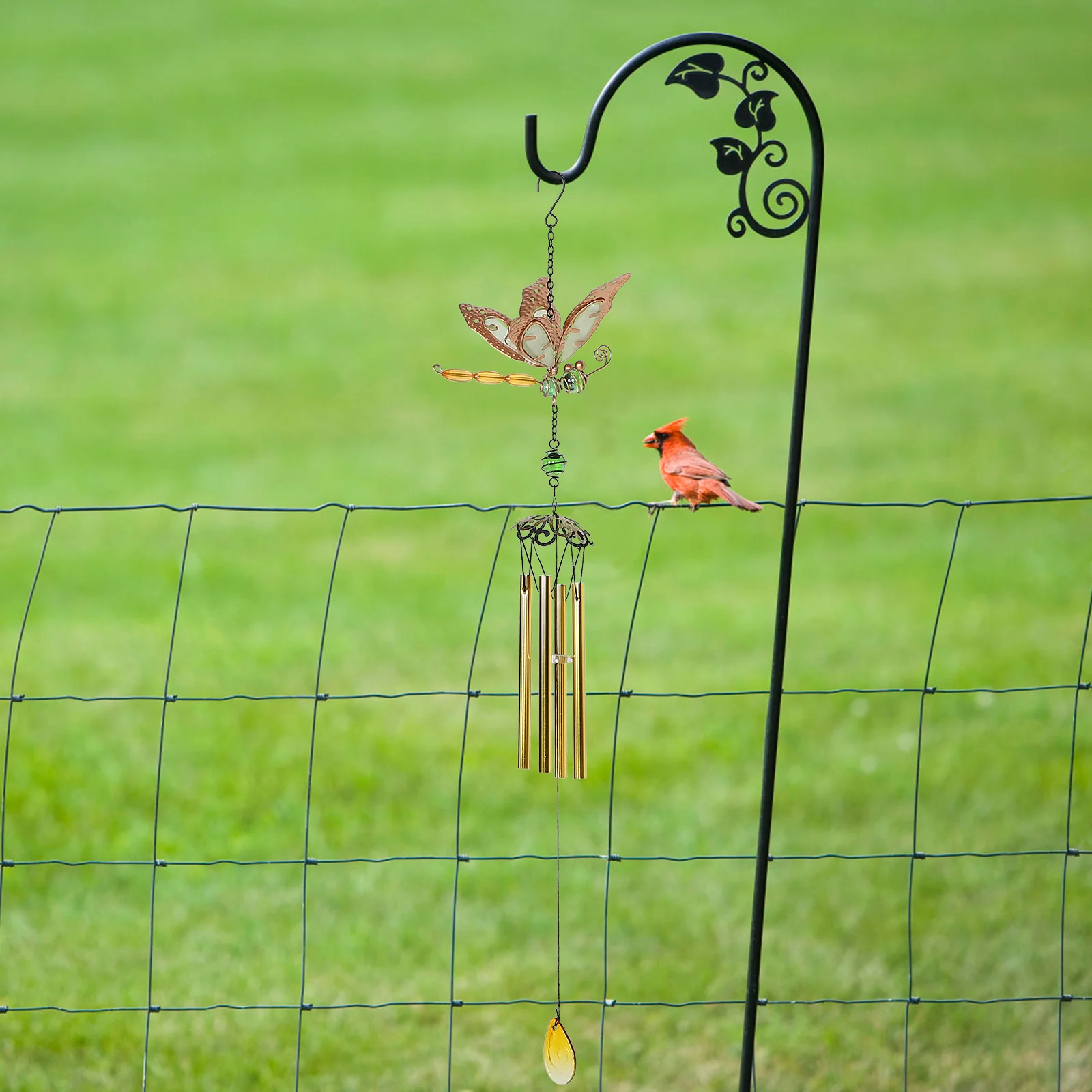 

Luminous Dragonfly Acrylic Wind Chime Glow in Dark Pendant Hanging Garden Patio Yard Outdoor Decor Chime Wind Dragonfly