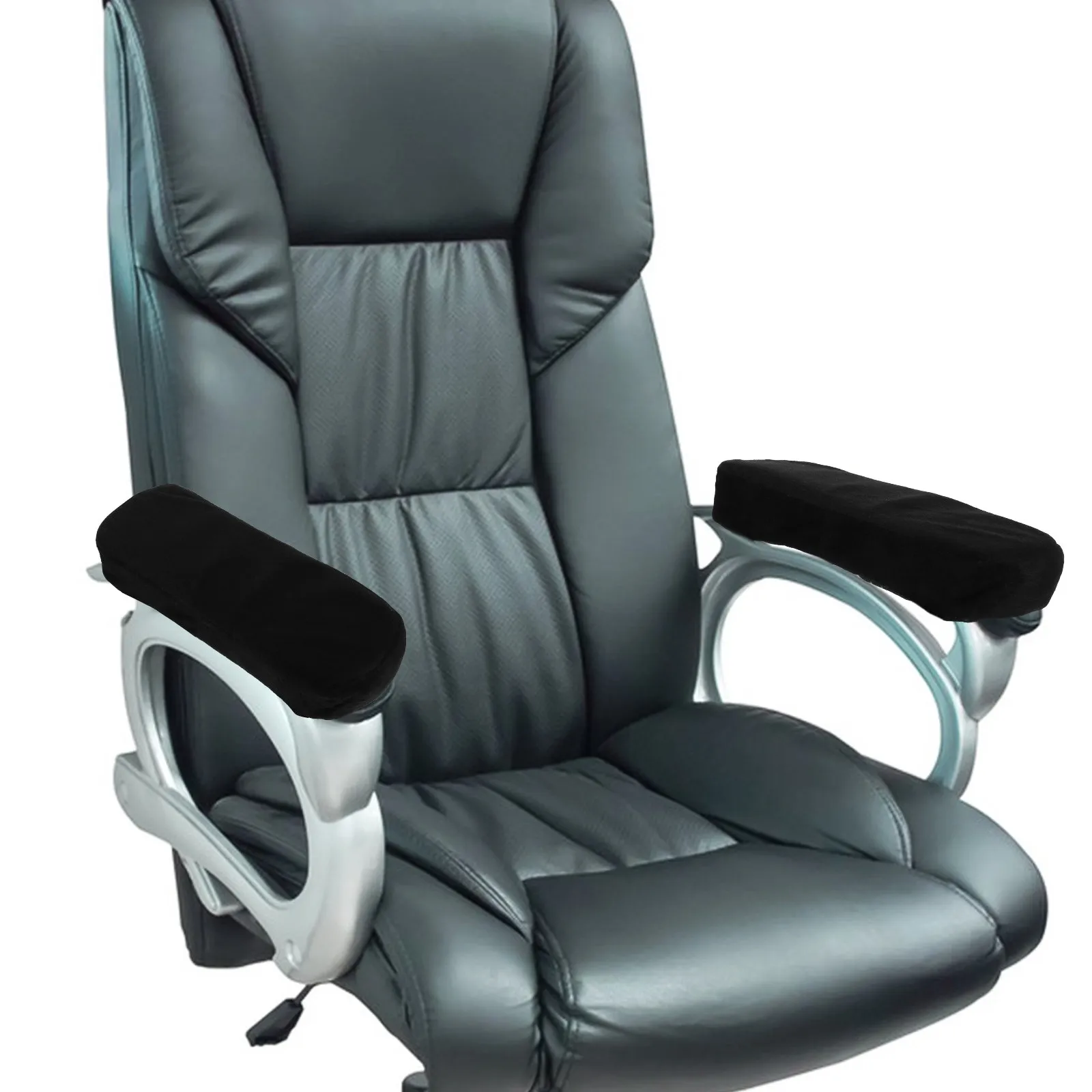 2Pcs Chair Armrest Covers Soft Comfortable Desk Arm Rest Pads Office Chair Wheelchair Armrest Cushions Long Sitting Support