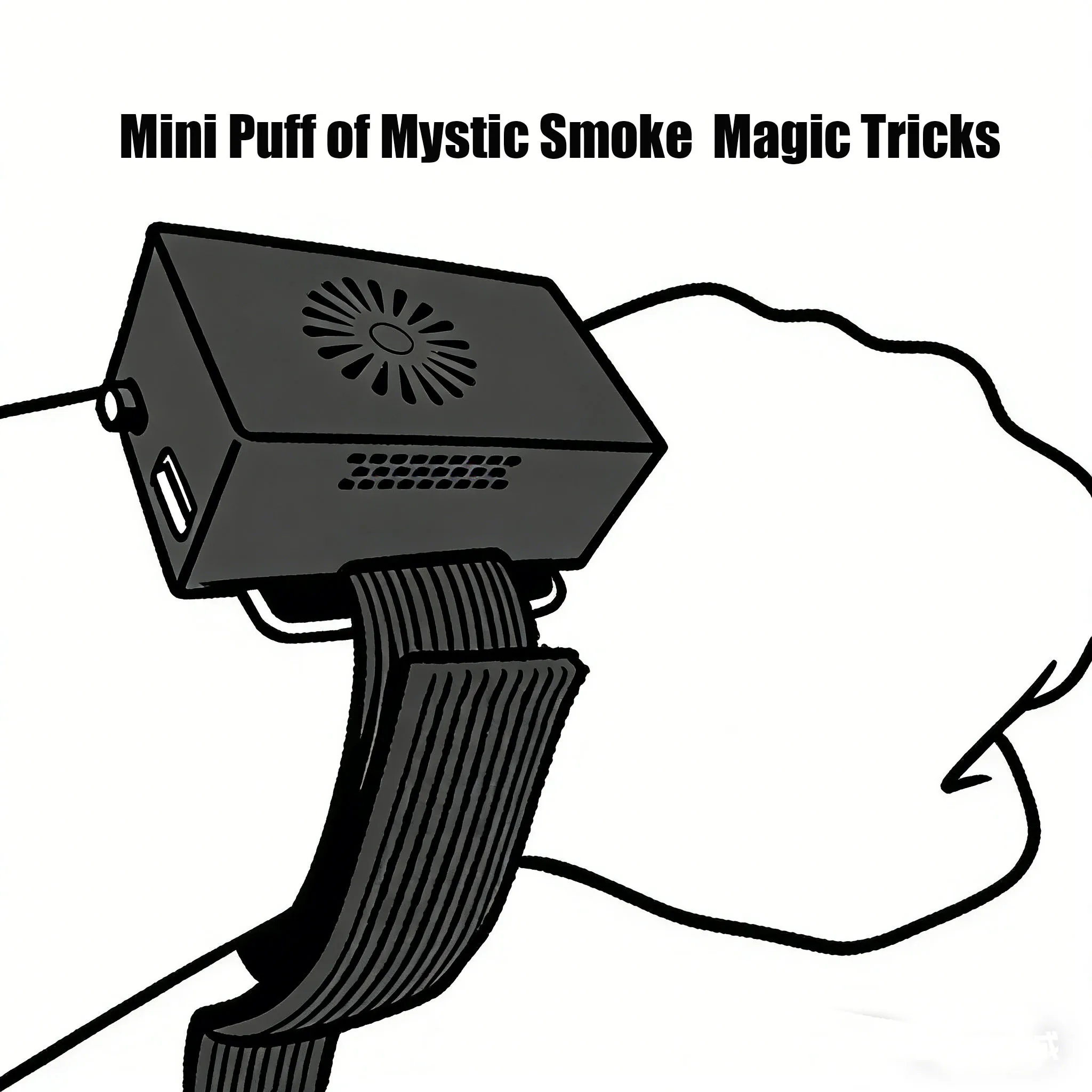 New Arrivals Mini Puff of Mystic Smoke  Magic Tricks Stage Magia Illusions Professional Magician  Party  Games Mentalism Props