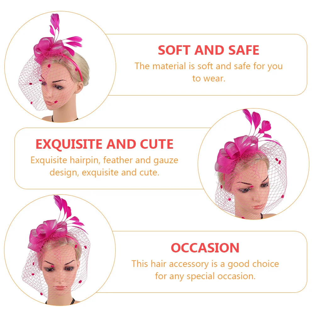 1 قطعة صافي تول الشعر زهرة دبوس الشعر حفل زفاف الزفاف غطاء الرأس النساء أغطية الرأس موضة إكسسوارات الشعر #1